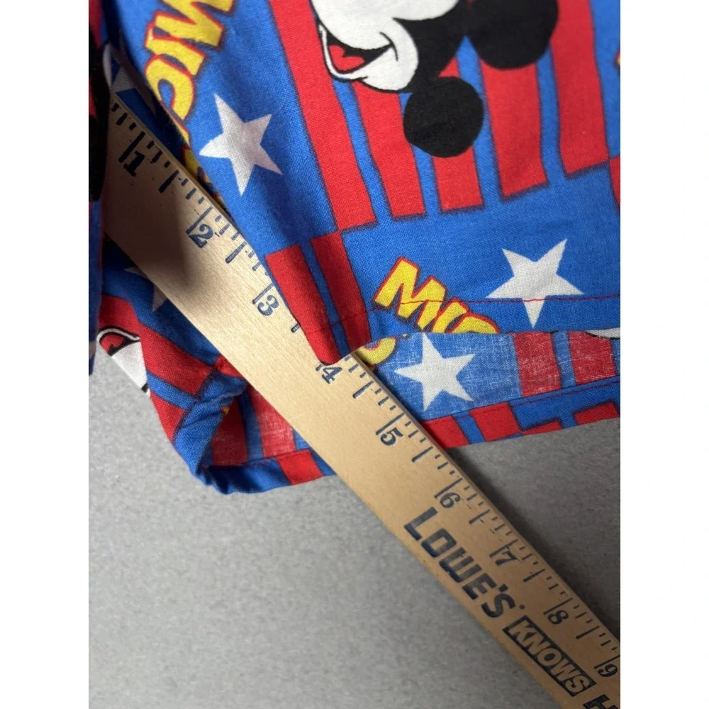 Vintage Mickey Unlimited Boxer Shorts Mens Medium Blue Red Stars Disney USA 90s
